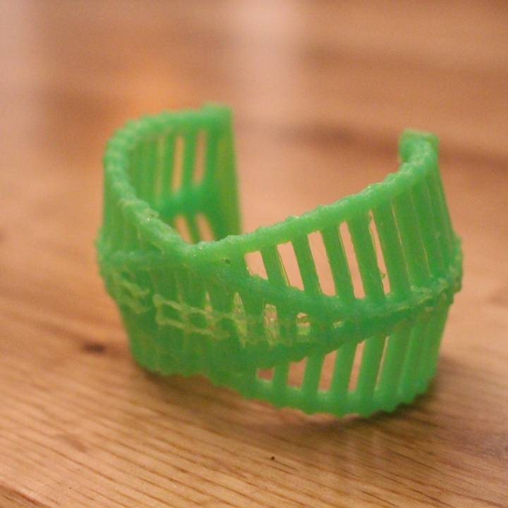 átomo brazalete v2 joyería pulsera moderno 3D print model - Mito3D
