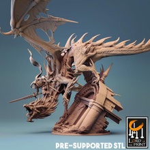 cursed dragon toys & games creature monster 3d print model - Mito3D