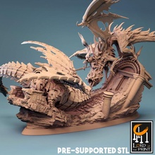 cursed dragon armored toys & games creature monster charadalyn 3d print model - Mito3D