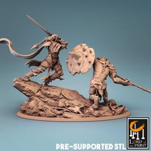 humanoid rat necromancer toys & games monster wight gnoll humanoidratvsnecromancer 3d print model - Mito3D
