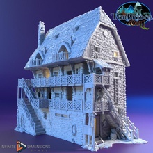 hearth hotel toys & games fantasy house medieval terrain boarding inn torbridge cull 3d print model - Mito3D