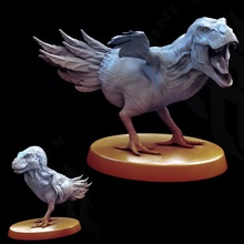 apex rex nugget 2 poses toys & games dino dinosaur dragon fantasy gaming monster trex prehistoric tabletop chicken 5e lore 3d print model - Mito3D