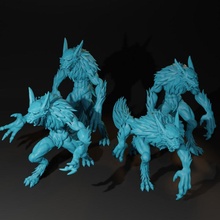 kurt adam paketlemek önceden desteklenen oyuncaklar oyunlar yaratık canavar Kurt d dnd Zindanlar ejderhalar likan destekli Ravenloft kamyonet hakim 3d print model - Mito3D