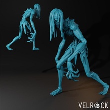 sackman presupported toys & games creature fantasy horror monster skeleton zombie d&d dnd ghoul slenderman dungeons dragons supported bagman boogyman slender man 3d print model - Mito3D