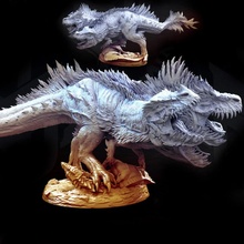 cerberus rex headed feathered t-rex toys & games dino dinosaur dragon fantasy gaming monster trex prehistoric tabletop 5e lore 3d print model - Mito3D