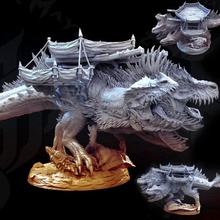 cerberus Rex platform başlı t rex tüyler oyuncaklar oyunlar dino Dinozor Ejderha fantezi oyun canavar masa Arkadaş Trex tarih öncesi 5e irfan hikaye konusu 3d print model - Mito3D