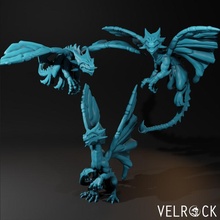 faerie dragon presupported toys & games fantasy d&d dnd drake dungeons dragons familiar fae 3d print model - Mito3D