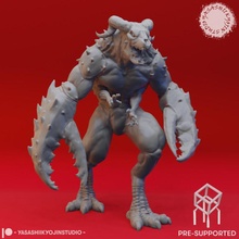 glabrezu - tabletop miniature pre-supported toys & games demon 40k beast creature gaming monster roleplaying dnd pathfinder aos ttrpg 3d print model - Mito3D