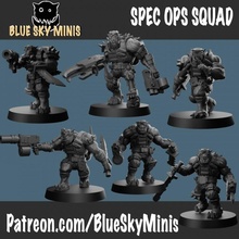 spec ops Jungs Spielzeuge Spiele Klaue 40k Axt Boss Grün Modell Ork Haut Krieg Kriegshammer Blut Junge Miniatur Werkstatt Leistung wh40k 32mm Kommando 3d print model - Mito3D