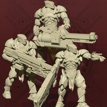 centaures élite démon tripler ensemble 1 jouets Jeux 40k extraterrestre armure armée créature fantaisie géant horreur monstre robot espace marteau guerre lourd scifi cyberpunk infanterie 3d print model - Mito3D