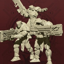 Centauri seçkinler arka plan programı üçlü Ayarlamak 2 oyuncaklar oyunlar iblis 40k yabancı zırh Ordu yaratık canavar robot asker Uzay Warhammer ağır Uçan göz piyade 3d print model - Mito3D