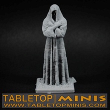 large stone statue crossed arms toys & games dragons dungeons figure mini miniatures prop props tabletop minis dnd scenery hooded 3d print model - Mito3D
