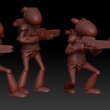 bedlam batch toys & games scifi aliens stargrave zombiesmith 3d print model - Mito3D