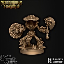 fungaren sporrior toys & games fantasy horror scifi mushroom tabletop dnd pathfinder myconid ttrpg eldritch battleyakminiatures 3d print model - Mito3D