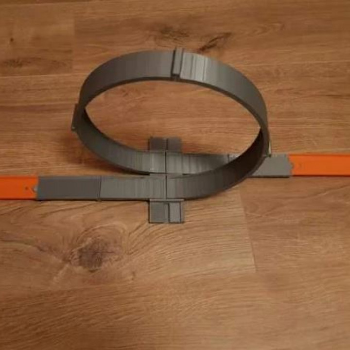 Adaptador para sistema Sıcak tekerlekler curva döngü oyuncaklar oyunlar 3D print model - Mito3D