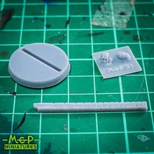 mep slotted base toys & games 40k miniatures 28mm basing resinbase slotttabase 3d print model - Mito3D
