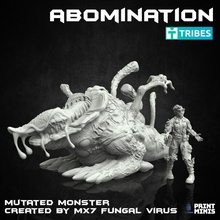 mutated abomination - outbreak collection toys & games alien boss creature fantasy monster sci-fi fungus infected 3d print model - Mito3D