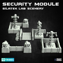 Sicherheit böse Labor Landschaft Modul Ausbruch Sammlung Spielzeuge Spiele Terrain Verteidigung Tischplatte Wände streuen szenisch Türme 3d print model - Mito3D