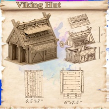 viking cabane jouets Jeux maison taudis légendes 3d print model - Mito3D