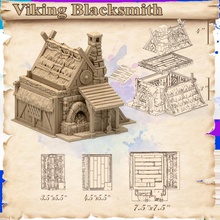 viking blacksmith toys & games house hut hovel vikinglegends 3d print model - Mito3D