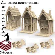 casas brinquedos jogos casa medieval alpino 3d print model - Mito3D