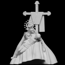 madre las angoscia scansione Gesù scultura religione pietà Maria processione crocifissione nuesta our mother zamora 3d print model - Mito3D
