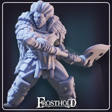 ogotok - barbarian toys & games axe mini rpg d&d dnd tabeltop frosthold 3d print model - Mito3D