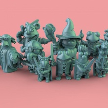 flou camaraderie jouets Jeux personnages miniatures jeux société muppets seigneur anneaux 3d print model - Mito3D