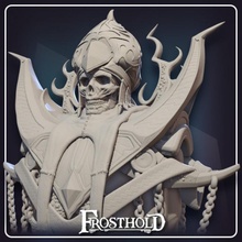 lich toys & games fantasy mini rpg undead tabletop d&d dnd demilich frosthold 3d print model - Mito3D