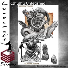 cthulhu unleashed toys & games tabletop diorama lovecraft 3d print model - Mito3D