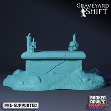 graveyard shift - grave table toys & games rpg terrain warhammer adventure quest dnd 3d print model - Mito3D