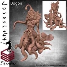 dagon oyuncaklar oyunlar canavar Cthulhu Lovecraft 3d print model - Mito3D