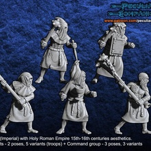 Empire germanique flagellants jouets Jeux fantaisie jeu guerre 28mm 3d print model - Mito3D