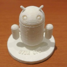 android statue fan art logo 3d print model - Mito3D