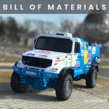 rc camion kamaz Maître 4x4 matériaux rechange pièces mercedes rccar robot d'exploration rctruck zetros 3d print model - Mito3D