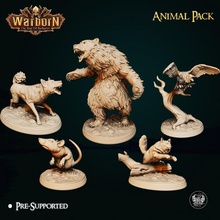 animal pack bonus model toys & games bear cat dog raven rat animalpack 3d print model - Mito3D