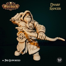 dwarf ranger toys & games 28mm 35mm 32mm pre-supported dwarfranger 3d print model - Mito3D