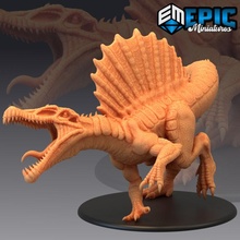 spinosaurus antiguo acuático dinosaurio jurásico selva depredador juguetes juegos jefe fantasía medieval monstruo rpg martillo guerra enemigo mesa calabozo 3d print model - Mito3D