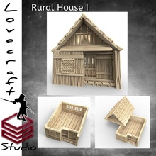 rural maison jouets Jeux asiatique aventures asiatiques 3d print model - Mito3D