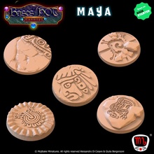 antigo maya personalizadas bases quente loucura ks campanha brinquedos jogos modular base mojibake 3d print model - Mito3D