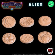 alien custom bases hot madness ks campaign toys & games modular base mojibake 3d print model - Mito3D