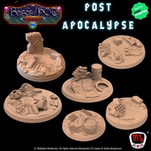 post apoc custom bases hot madness ks campaign toys & games modular base mojibake postapocaliptic 3d print model - Mito3D