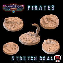 piratas personalizadas bases quente loucura ks campanha brinquedos jogos modular base mojibake 3d print model - Mito3D