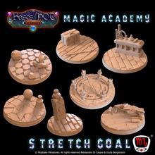 Magia Academia personalizadas bases quente loucura ks campanha brinquedos jogos modular bruxo base mojibake academia magia 3d print model - Mito3D