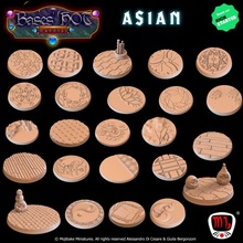 uralt asiatisch Benutzerdefiniert Basen heiß Wahnsinn ks Kampagne Spielzeuge Spiele modular Base Mojibake 3d print model - Mito3D