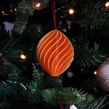 Navidad pelota juguetes juegos decoración espiral florero espiralizado 3d print model - Mito3D