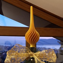 Noël arbre topper jardin décoration spirale vasemode spiralé 3d print model - Mito3D