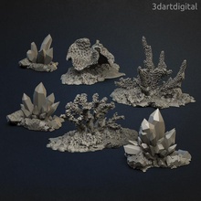 terrain-the jeweled reefs toys & games 3d print model - Mito3D