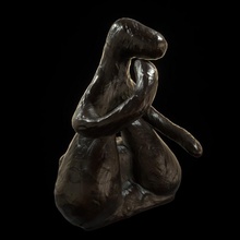 clitoris rodin statue & garden genitals clit 3d print model - Mito3D