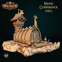 viking conference hall toys & games vikingbuilding vikingterrain vikingconferencehall conferencehall vikinghall 3d print model - Mito3D